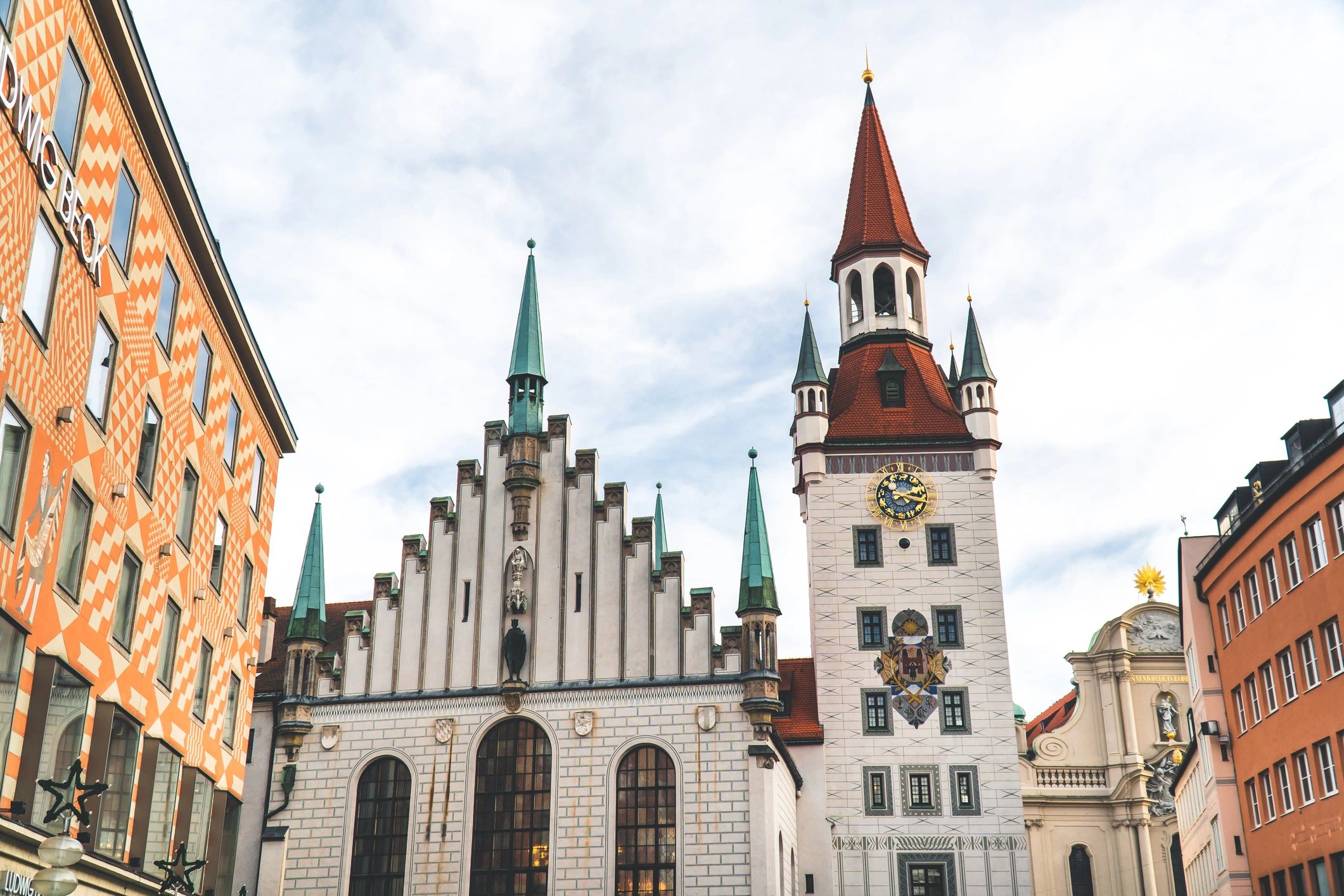 Historic Munich city view for travel planning